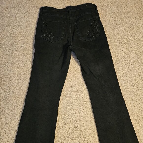 NYDJ Jeans Women's Black Denim Mid Rise Boot Cut - Lift Tuck Technology 10P - Picture 3 of 5